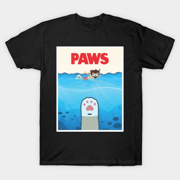 Paws t shirt jaws on sale